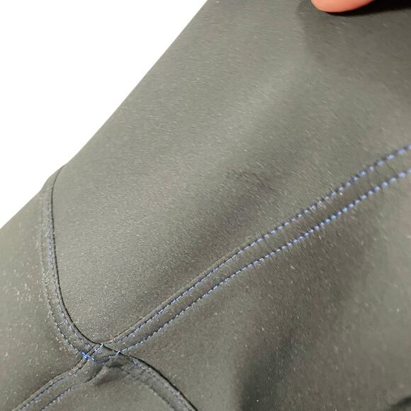 Tamara Malas Neoprene Lilia Pant Blue Black Wide Leg Women's Plus Size 14 - Picture 13 of 13